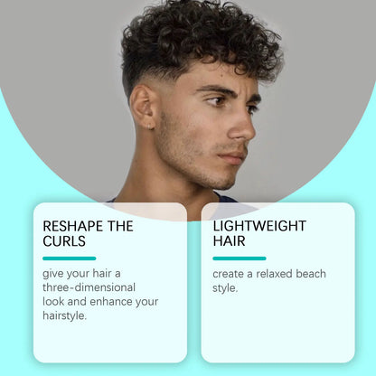 2025 Sea Salt Curl Styling Elastic Hair Spray,Non-Sticky Beach Waves for Lazy Curls Refreshing Hair Spray,Sea Salt Curling Spray