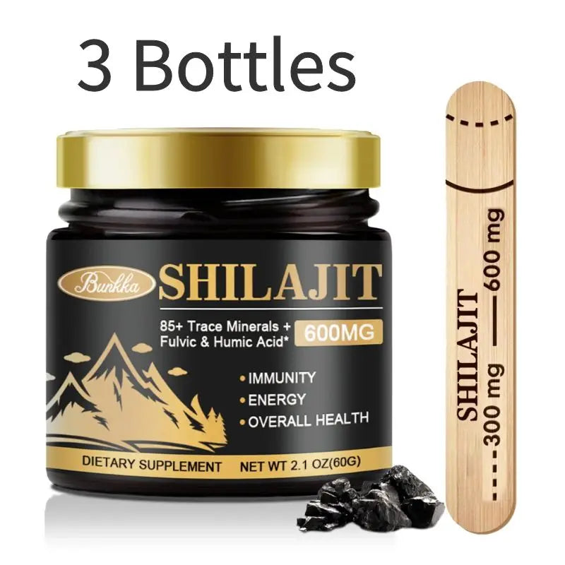 Shilajit Resin Original Pure 100% Himalaya Beauty Health Supplement Non-GMO Brain Memory Cognitive Energy Level Hormonal Balance