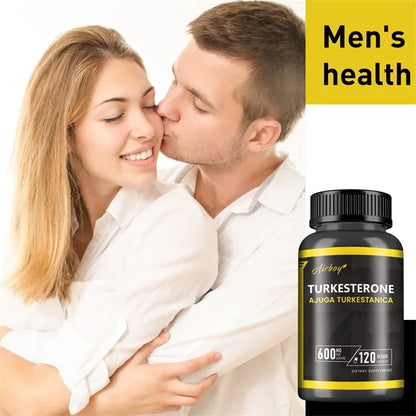 Turkesterone 600mg - Supports Muscle Mass, Strength, Performance and Recovery, and Improves Energy Levels & Endurance