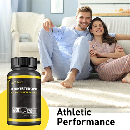 Turkesterone 600mg - Supports Muscle Mass, Strength, Performance and Recovery, and Improves Energy Levels & Endurance