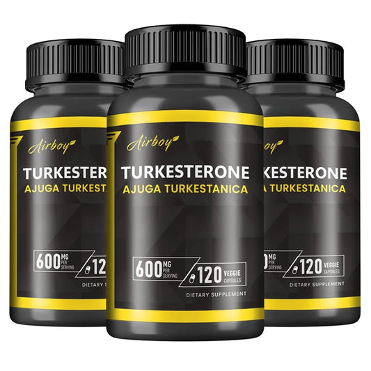 Turkesterone 600mg - Supports Muscle Mass, Strength, Performance and Recovery, and Improves Energy Levels & Endurance
