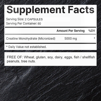 Creatine Monohydrate - Improves Athletic Performance, Strength, Endurance and Muscle BuildingSupplements